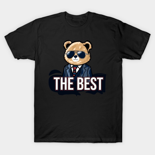 The best, Cool Bear with Sunglasses T-Shirt by VinsendDraconi